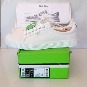 CARIUMA Low Off-White Canvas Sneakers Size 10.5 Women's